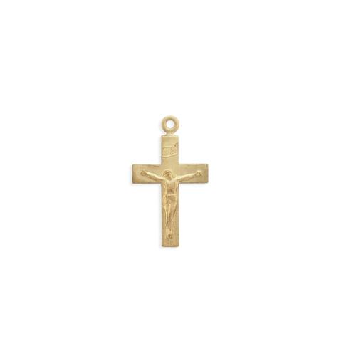 Crucifixe Charm - Item # SG9293 - Salvadore Tool & Findings, Inc.