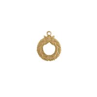 Christmas Wreath Charm - Item SG2352R - Salvadore Tool & Findings, Inc.