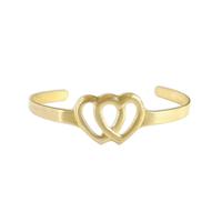 Heart Cuff Bracelet - Item SG3435 - Salvadore Tool & Findings, Inc.