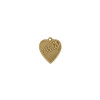 Shelly Heart Charm - Item SG3959R/70 - Salvadore Tool & Findings, Inc.