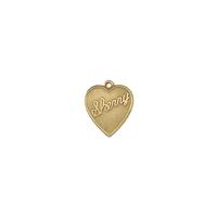 Sherry Heart Charm - Item SG3959R/71 - Salvadore Tool & Findings, Inc.