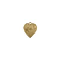 Wendy Heart Charm - Item SG3959R/79 - Salvadore Tool & Findings, Inc.