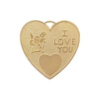 I Love You Heart - Item S6022 - Salvadore Tool & Findings, Inc.