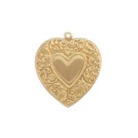 Floral Heart w/ring - Item FA372-5 - Salvadore Tool & Findings, Inc.