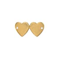 Hearts w/ 2 holes - Item S1169 - Salvadore Tool & Findings, Inc.