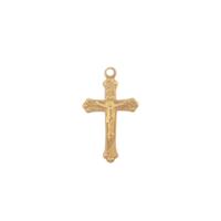 Crucifix Charm - Item S2117 - Salvadore Tool & Findings, Inc.