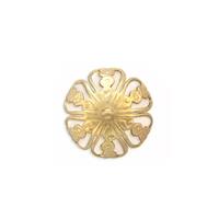 Filigree Floral Bead Cap w/ring - Item S9027 - Salvadore Tool & Findings, Inc.
